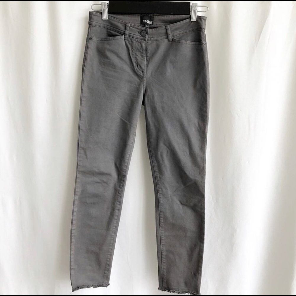 Wilfred Free grey raw hem jeans